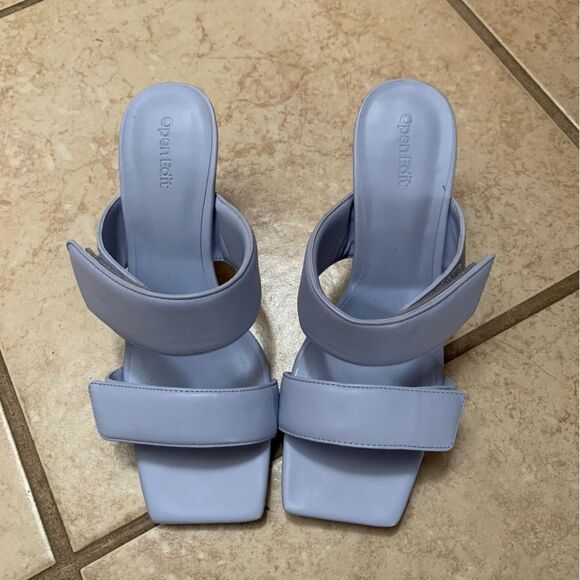 Open Edit Nordstrom Light Blue Heels size 8.5 - Picture 2 of 7